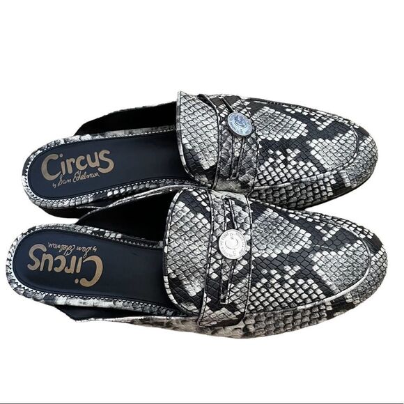 Circus by Sam Edelman ~ Embossed Snake Skin ~ Slip On Mule ~ size 9 - Picture 5 of 9